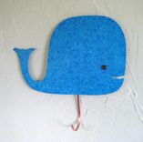 Handmade Upcycled Metal Whale Wall Hanger 1 small
