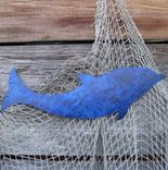 Handmade Upcycled Metal Dolphin Wall Art Sculpture 1 small