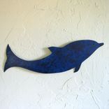 Handmade Upcycled Metal Dolphin Wall Art Sculpture 3 small