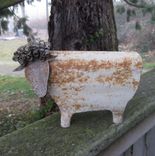 Handmade Upcycled Metal 3d Sheep Sculpture 1 small