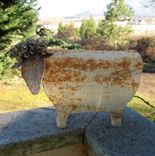 Handmade Upcycled Metal 3d Sheep Sculpture 3 small