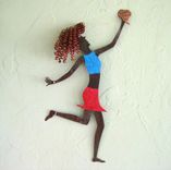 Handmade Upcycled Metal Dancer Wall Art Sculpture 1 small