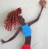 Handmade Upcycled Metal Dancer Wall Art Sculpture 4 small