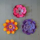 Handmade Upcycled Metal Hibiscus Flower Wall Art In Pink And Burgundy 3 small