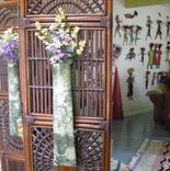 Handmade Upcycled Metal Wall Sconce In Green 3 small