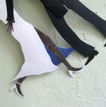 Handmade Upcycled Metal Wedding Couple Wall Art Sculpture "Kiss The Bride'' 3 small