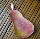 Handmade Upcycled Metal Pear Jewelry Tray 1 small