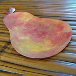 Handmade Upcycled Metal Pear Jewelry Tray 3 small