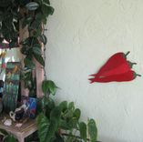 Red Chili Peppers - Kitchen Wall Art Sculpture Reclaimed Metal Vegetable Art Decor 2 small