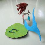 Handmade Upcycled Metal Mermaid Jewelry Tray 2 small