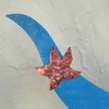 Metal Mermaid Wall Art Extra Large Ocean Wall Decor - Rosie - Beach Cottage Wall Sculpture 2 small