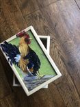 Rooster Hand Painted Small Box 5 small