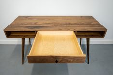 Modern Wooden Desk With Drawers 3 small