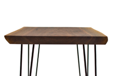 Walnut Bedside Table, Wood Nightstand, Live Edge Night Stand, Rustic Bedroom Table, Black Walnut 6 small