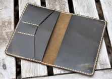 Handmade Leather Case Cover Wallet Scribo Field Notes Moleskine Coyote Shell Shock 3 small