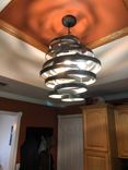 Wine Barrel Ring Chandelier - Virvel - Made From Retired California Wine Barrel Rings 1 small