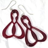 Glass Earrings, Fused 2 small