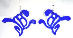 Glass Earrings, Fused 3 small