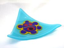 Puerto Rico Ornaments, Fused Glass 3 small