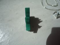 Glass Lebanese Cedar Tree Pendant Necklace 3 small