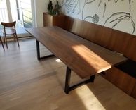 Modern Walnut Dining Table 5 small