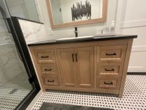 White Oak Shaker Vanity 1 small