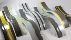 Fused Glass Wall Sculpture 3 small
