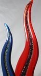 Fused Glass Sculpture With Wooden Base 4 small