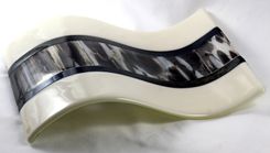 Set Of 2 Clairette Fused Glass Wall Art Sculpture 5 small