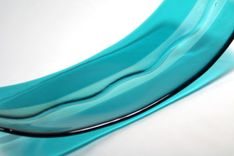 Blue Glass Platter 4 small