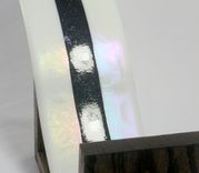 Black And White Wine Bottle Holder With Oak Base 4 small