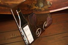 Wine-Themed Glass Serving Tray 2 small