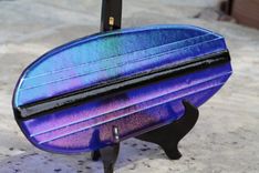 Iridescent Blue Glass Surfboard 1 small