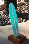 Turquoise Glass Surfbaord With Turtle Design 5 small