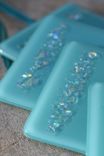 Turquoise Glass Coasters In Set Of 4 1 small