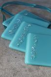 Turquoise Glass Coasters In Set Of 4 3 small