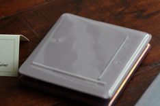 Purple Glass Coasters With Dichroic Accents In Set Of 4 4 small