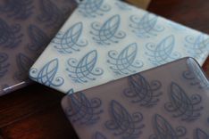 French Fleur Glass Coasters In Set Of 4 1 small