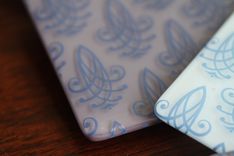 French Fleur Glass Coasters In Set Of 4 3 small