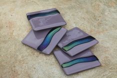 Lilac Glass Coasters In Set Of 4 1 small