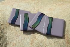 Lilac Glass Coasters In Set Of 4 2 small