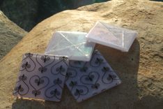 Cotton Candy Hearts Glass Coasters In Set Of 4 4 small