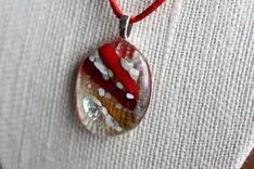 Fused Glass Pendant 3 small