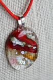 Fused Glass Pendant 4 small