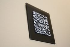 Fused Glass Wall Art- Square Zebra 4 small