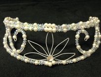 L'Adore Opals Crystal And Pearl Tiara 1 small