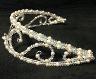 L'Adore Opals Crystal And Pearl Tiara 2 small