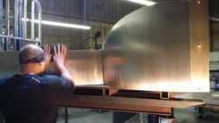 The "Brown" Custom Range Hood, Blower Sold Separately // (Min. Shipping $450+) 2 small
