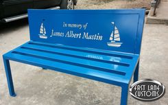 Memorial Bench, Personalized // (Min. Shipping $450+) 1 small