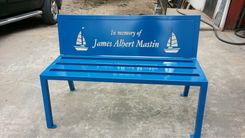 Memorial Bench, Personalized // (Min. Shipping $450+) 2 small